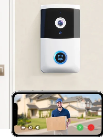 WiFi Doorbell Camera IR Night Vision Visual Doorbell Two-way Audio Home Door Bell for Home Security Alarm System