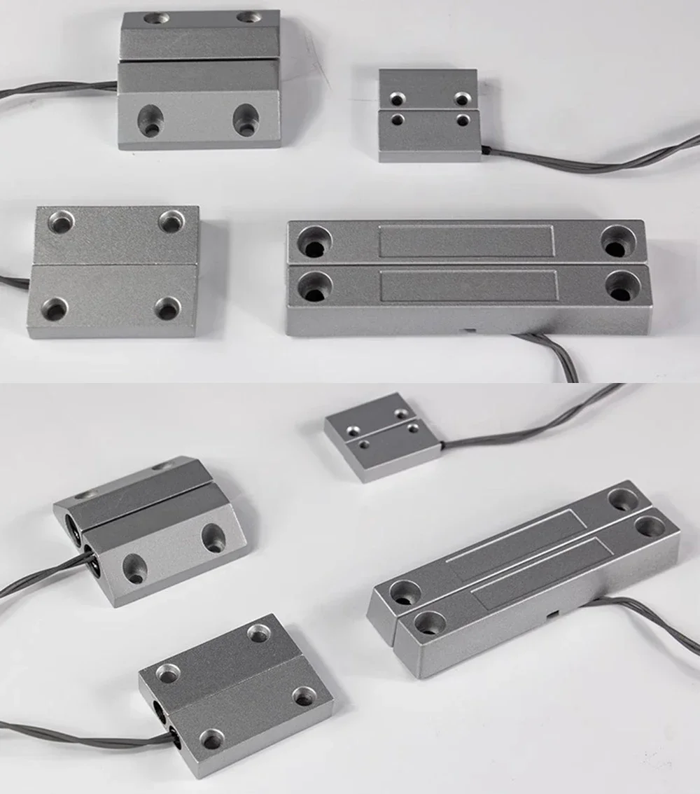 NC Door Sensor Metal Wired Roller Shutter Door Magnetic Contact Reed Switch for Security Alarm System - Image 3