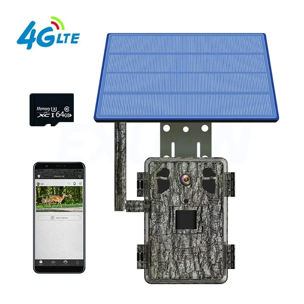H6 4G LTE Wildlife Solar Hunting Camera APP Wireless Infrared Night Vision Monocular PIR Detection 2.5K 14MP with Solar Panel - Image 7