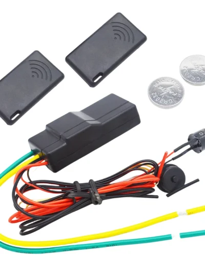 12V Auto Intelligent Secret Lock Anti-Hijacking 2.4GHz RFID Car Immobilizer Engine Dark Lock Alarm Wireless Engine Burglar Alarm