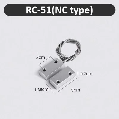 NC Door Sensor Metal Wired Roller Shutter Door Magnetic Contact Reed Switch for Security Alarm System - Image 9
