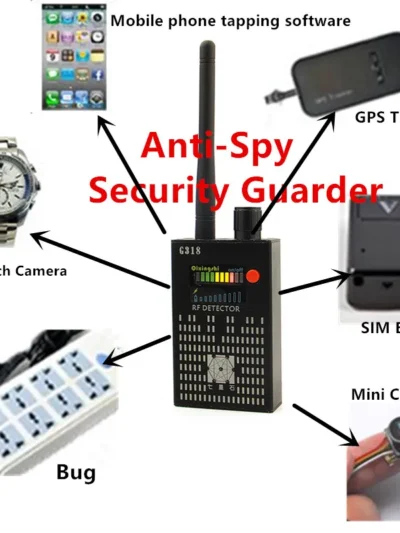 Best 1MHz-8000MHz Wireless Signal Detector Radio Wave WiFi Bug Finder Camera Full-Range RF Detectors G318