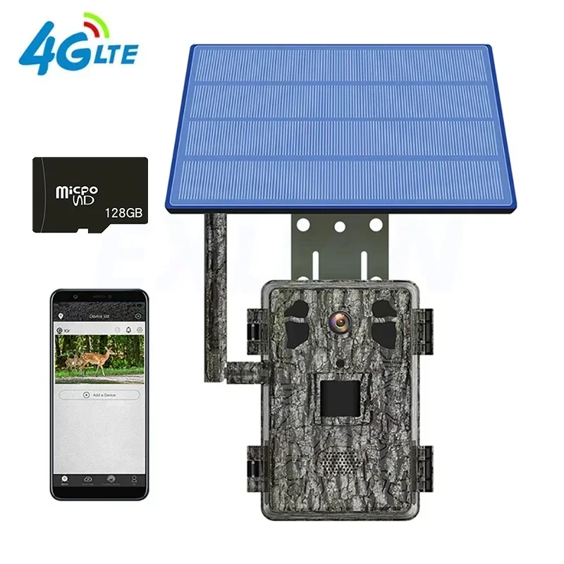 H6 4G LTE Wildlife Solar Hunting Camera APP Wireless Infrared Night Vision Monocular PIR Detection 2.5K 14MP with Solar Panel - Image 10
