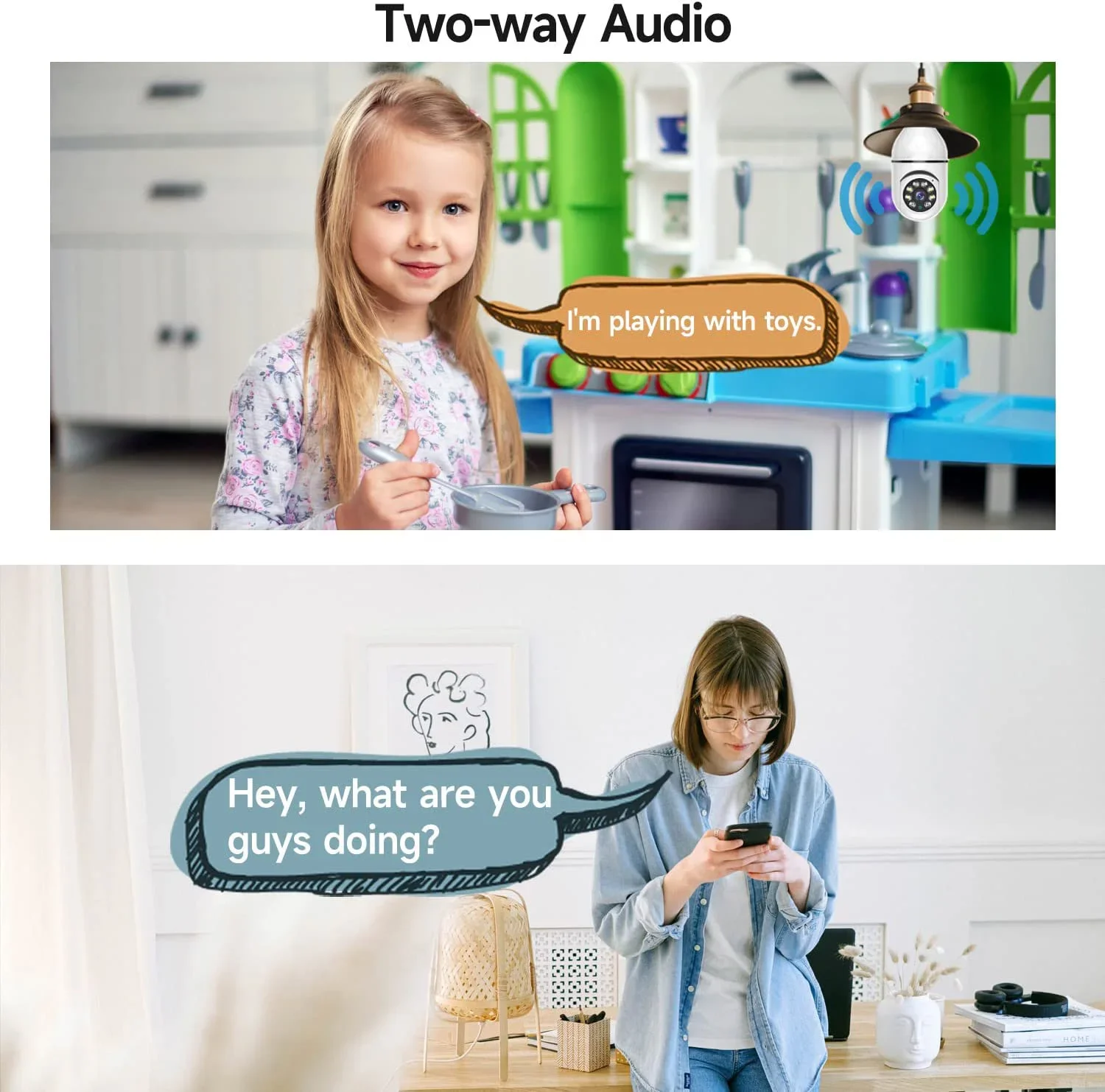 8MP E27 Bulb Surveillance Camera Wifi IP PTZ CCTV Camera 10X Zoom Color Night Vision Human Tracking Security Baby Monitor Cam - Image 2