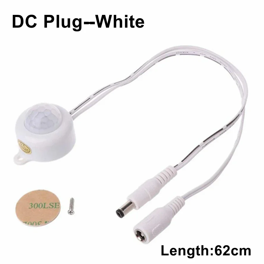 USB/DC Plug Adjustable PIR Infrared Human Motion Sensor Switch DC5V 12V 24V Smart Switch for LED Light Strip Night Lamp Bulb - Image 9