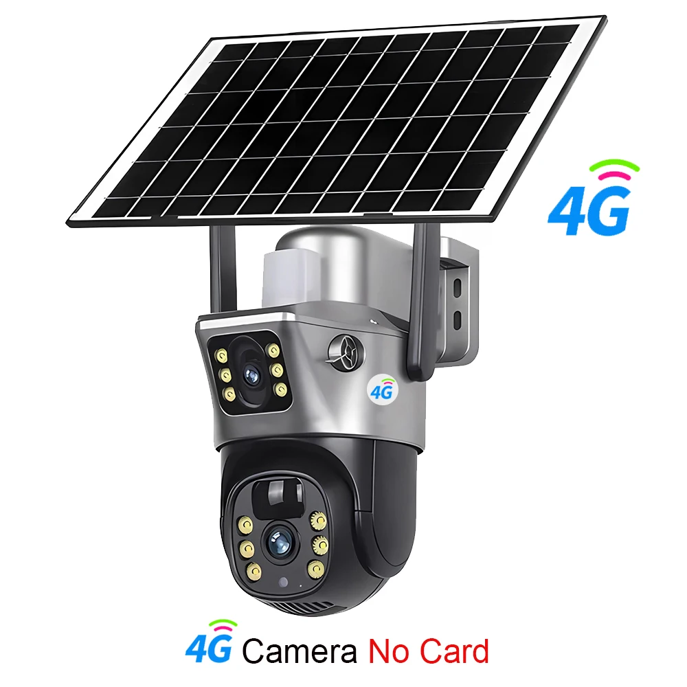 4G / WiFi Solar Camera Dual Lenses Outdoor 8MP 4K Low Power Battery IP Camera PIR Night Vision V380 Pro CCTV Security Protection - Image 13