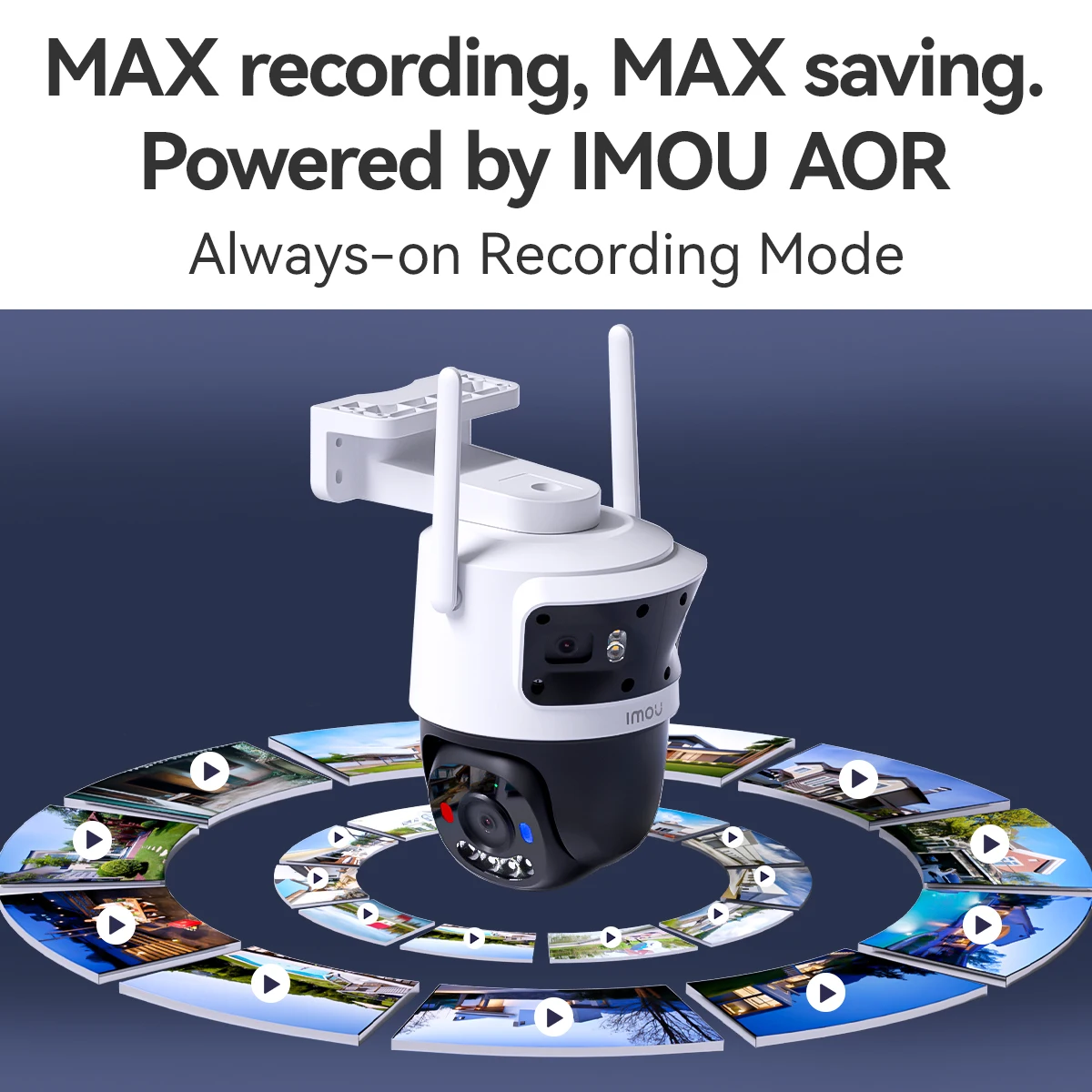 IMOU 11MP Multi Lens WiFi Security Cameras Outdoor PTZ Video Cam Auto Tracking AI Human/Vehicle Detection Colorful Night Vision - Image 4