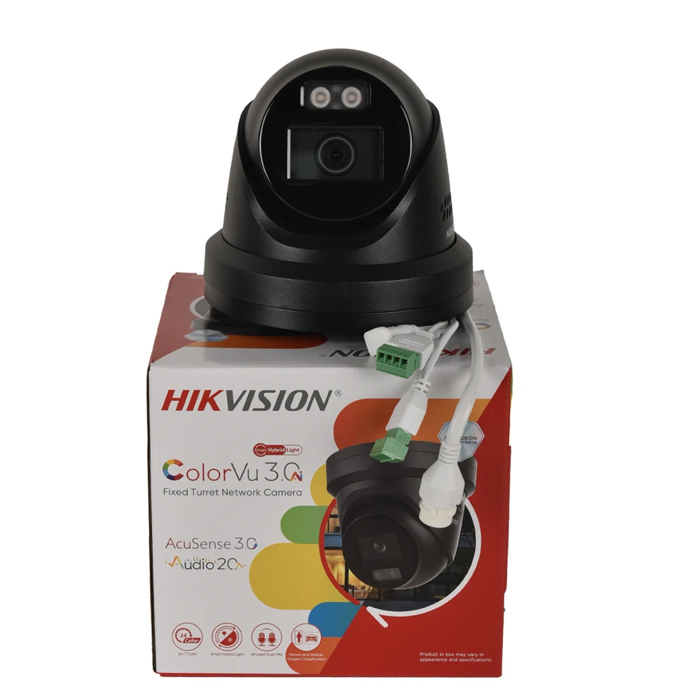 Hikvision 8MP IP Camera DS-2CD2387G3-LIS2UY/SRB Smart Hybrid Light ColorVu 2-Way Audio Turret Camera Red Blue Light Audio Alarm - Image 6