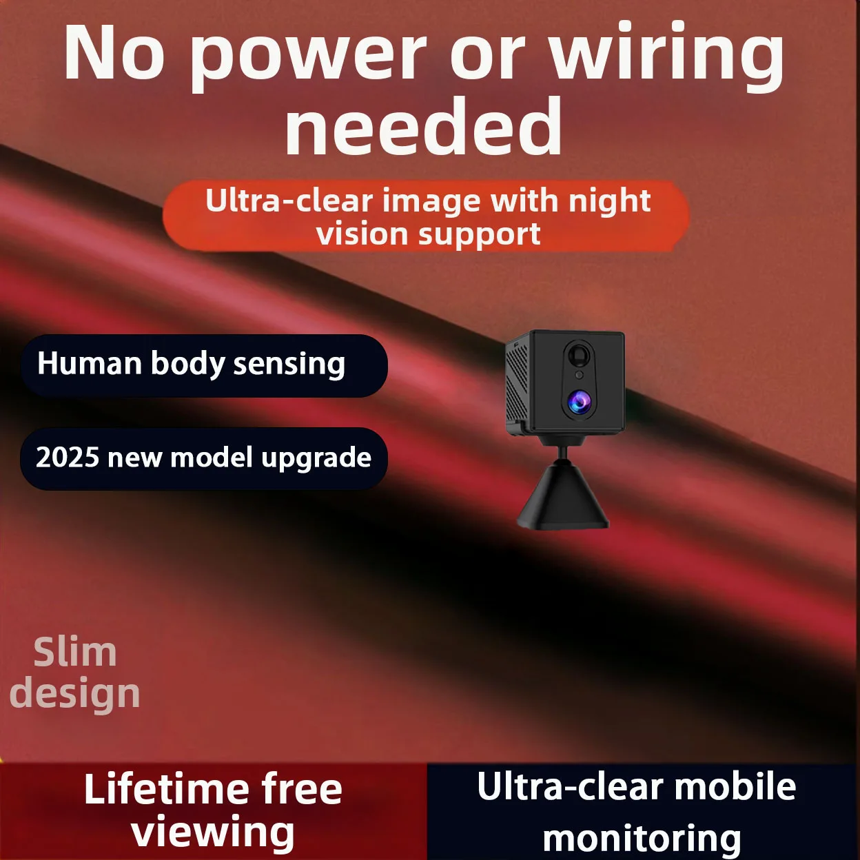 This Product Is Amazing!! Mini Video Recording Portable Camera, Built-In Battery, Smart Night Vision, Micro Size, Motion Detection, Audio Recording, Synchronous Monitoring, Super High Definition, USB Rechargeable, for Home Security, Babysitting, Pets, Elderly, Can Also Be Used in Cars, Wifi Small Ca - Image 2