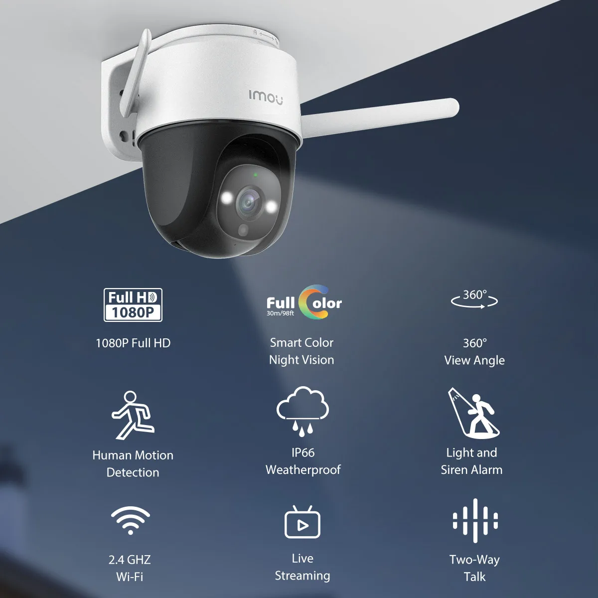 IMOU Clearance Indoor Outdoor Camera Wi-Fi IP Security Surveillance Ranger SE/Cue 2C/Cruiser 2C/Bullet 2/Web cam - Image 9