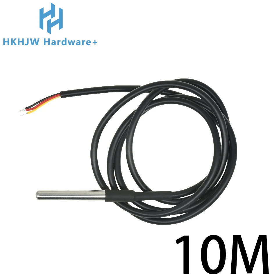 1/10PCS DS18B20 Waterproof Thread Temperature Probe Temperature Sensor Stainless Steel Package 1/2/3/5/10Meter For Arduino - Image 10