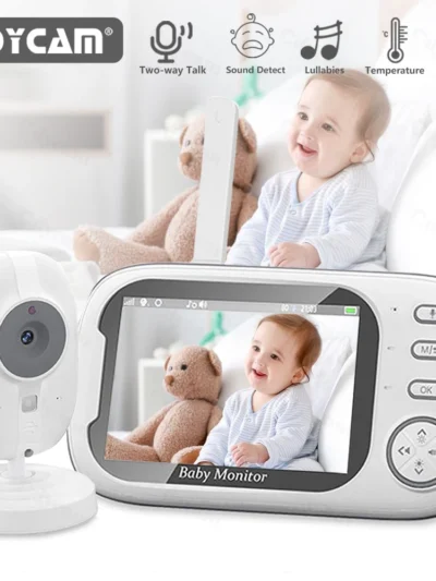 Cdycam New 3.5 inch Wireless Video Baby Monitor Night Vision Temperature Monitoring 2 Way Audio Talk Baby Nanny Security Camera