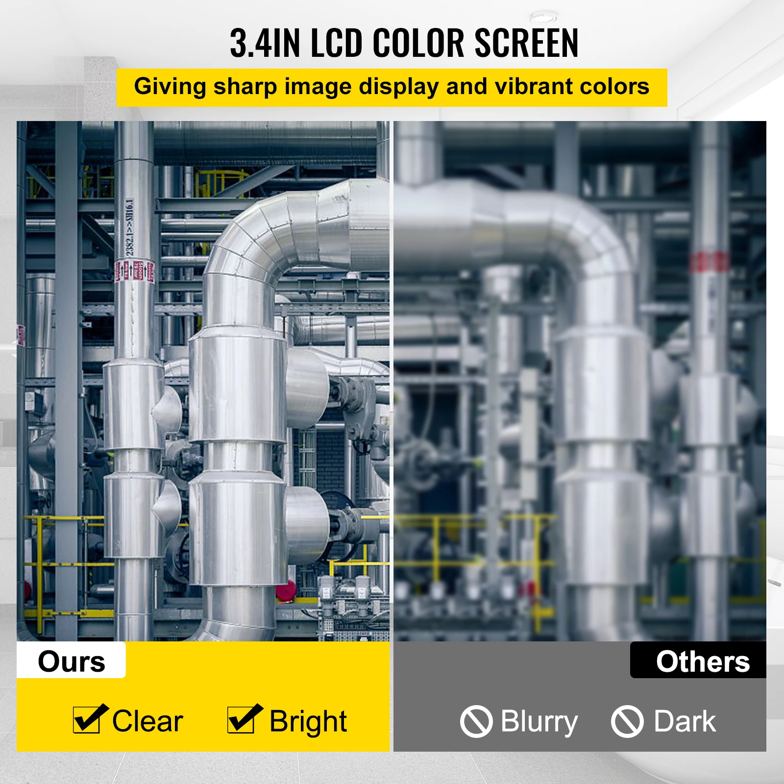 SucceBuy Sewer Camera 4.3" Screen Pipeline Inspection Camera with DVR Waterproof IP68 Borescope Industrial Endoscope Home Drain - Image 3