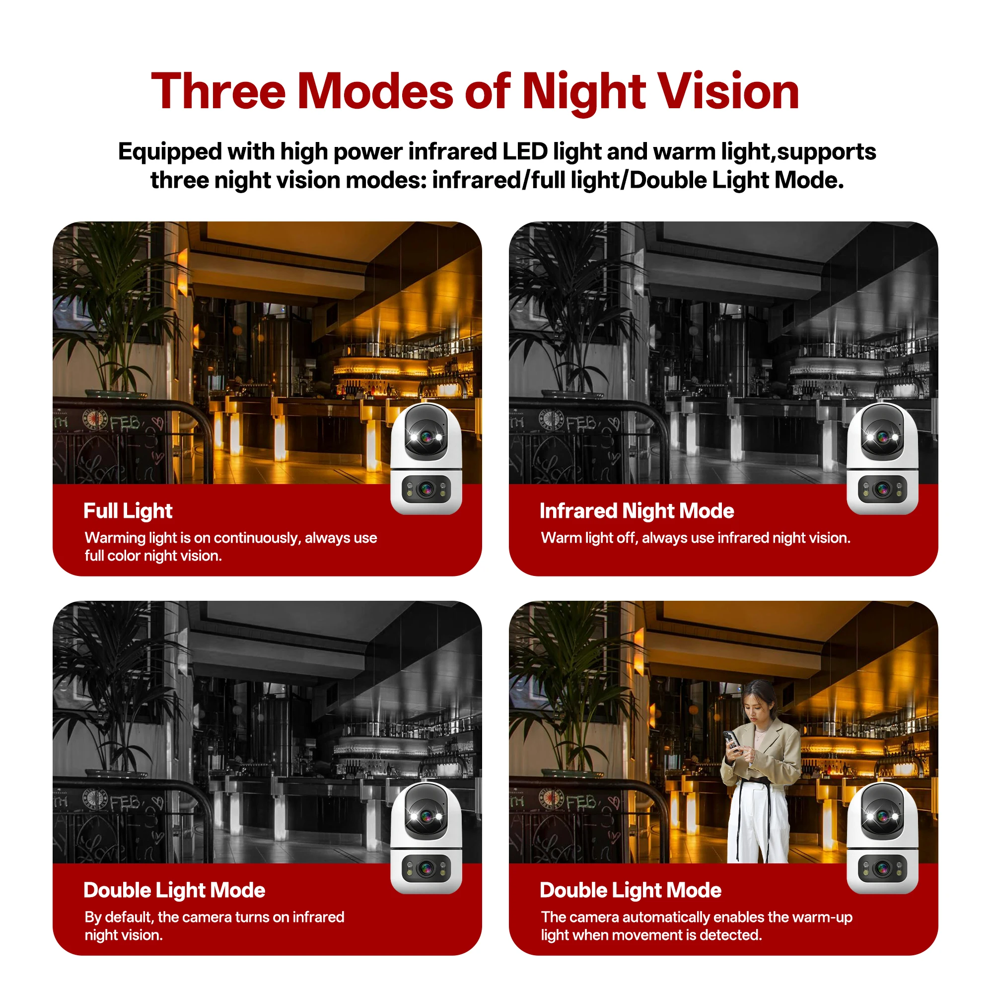 Tuya 5G WiFi Dual Lens Camera Indoor 4K 8MP Home Pet Camera Auto Tracking Baby Monitor Color Night Vision Security Surveillance - Image 5