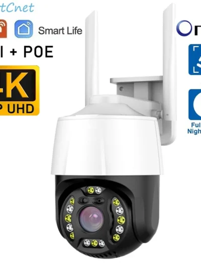 4K 8MP POE WIFI Onvif 5MP 2MP Tuya Smart Life HD Waterproof Outdoor IP Camera P2P WiFi Security CCTV Surveillance Camera