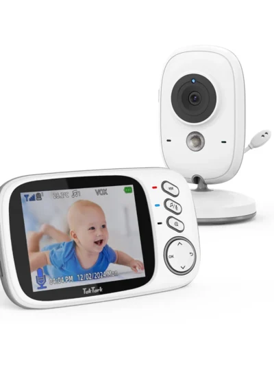 TakTark 3.2 Inch Wireless Video Baby Monitor Auto Night Vision Two-Way Intercom Temperature Monitoring Surveillance Camera Nanny