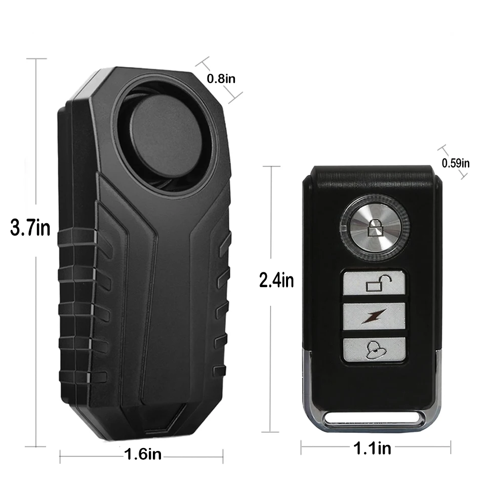 113dB Anti-Theft Bicycle Motorcycle Alarm Wireless Security Vibration Sensor Waterproof Electric Bike Alarm with Remote Control - Image 4