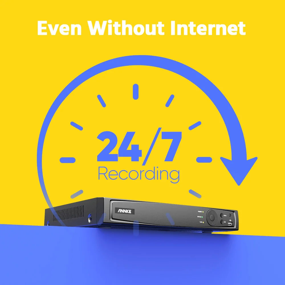 ANNKE 4K Ultra HD POE Video Surveillance System 8CH NVR Recorder With 8MP Security Cameras CCTV Kit Audio Recording 4K Ip camera - Image 6