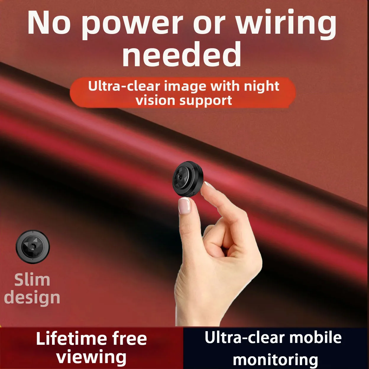 This Product Is Amazing!! Mini Video Recording Portable Camera, Built-In Battery, Smart Night Vision, Micro Size, Motion Detection, Audio Recording, Synchronous Monitoring, Super High Definition, USB Rechargeable, for Home Security, Babysitting, Pets, Elderly, Can Also Be Used in Cars, Wifi Small Ca