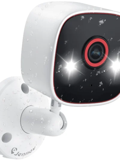 Jennov Outdoor/Indoor Security Cameras 2.4Ghz, 2K HD Wireless WiFi/Pet Dog Cat Baby Monitor Camera for Home Security IP66