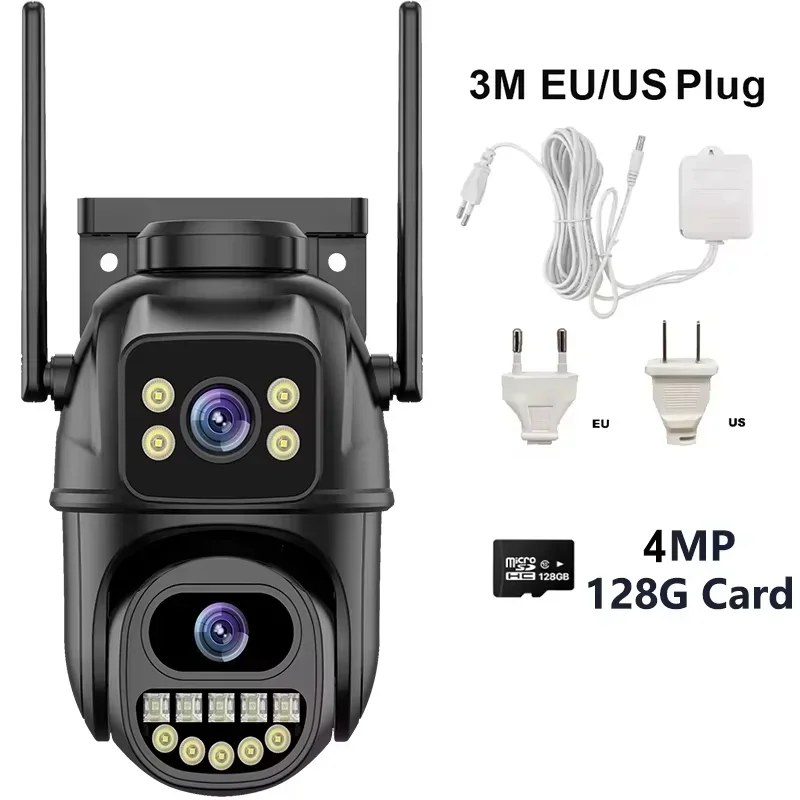 4K 8MP Security Camera 5X Zoom Dual Lens Dual Screen Outdoor WiFi Home Protection 6MP IP PTZ CCTV Video Surveillance Camera - Image 12