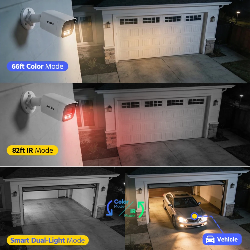 ANNKE 3K 5MP Home Wired Security System H.265+ 8CH DVR 4pcs Night Vision Outdoor Two Way Voice Video Surveillance Camera Kits - Image 4