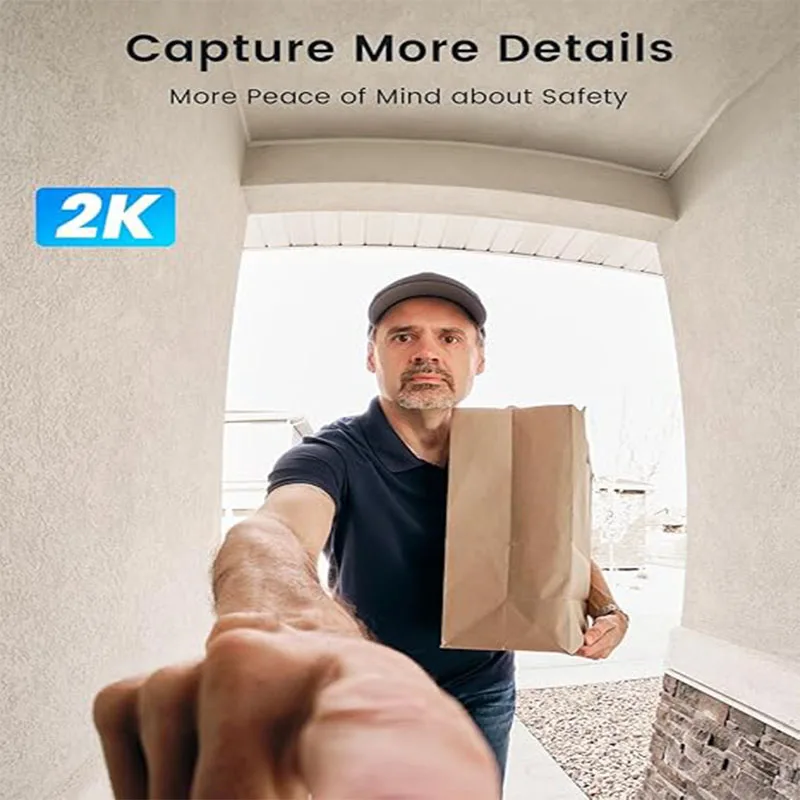 ieGeek 2K Doorbell Camera Wireless -Video Doorbell with Chime Ringer, Smart Wifi Doorbell AI & PIR Motion Detection - Image 3