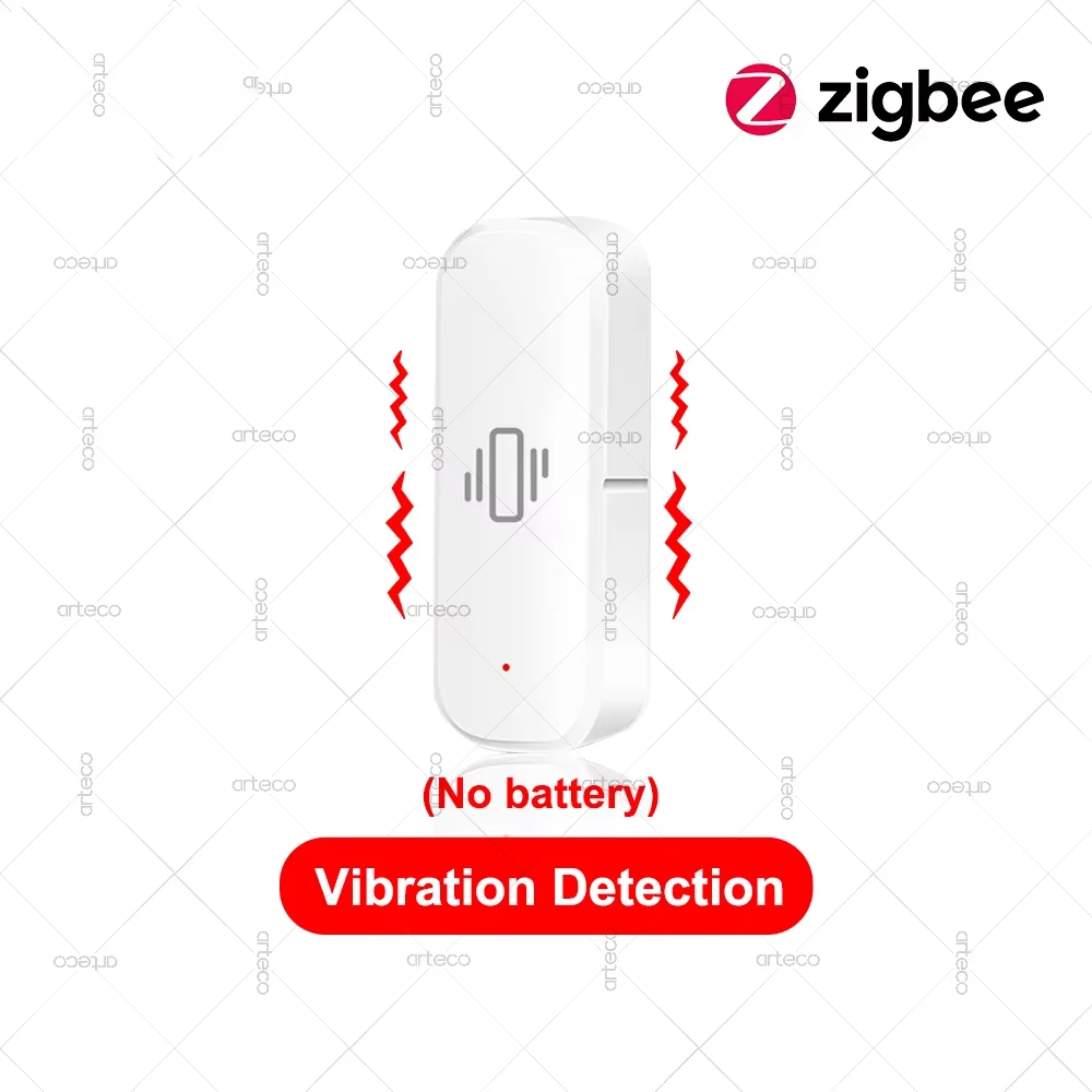 Smart Zigbee Vibration Sensor Tilt Sensor Home Security Automation Motion Shock Alarm Sensor Support Home Assistant Zigbee2MQTT - Image 8