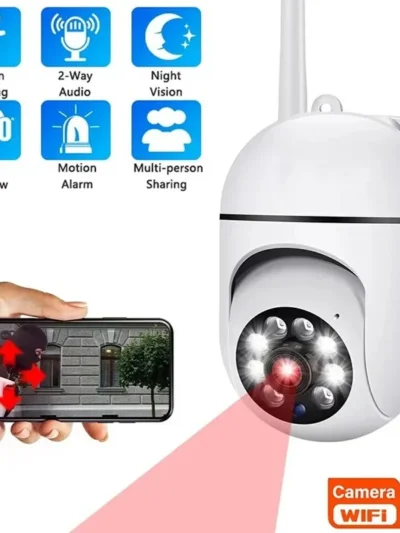 WiFi Surveillance Cameras IP Camera HD 1080P IR Full Color Night Vision Security Protection Motion Two Way Audio Outdoor Camera