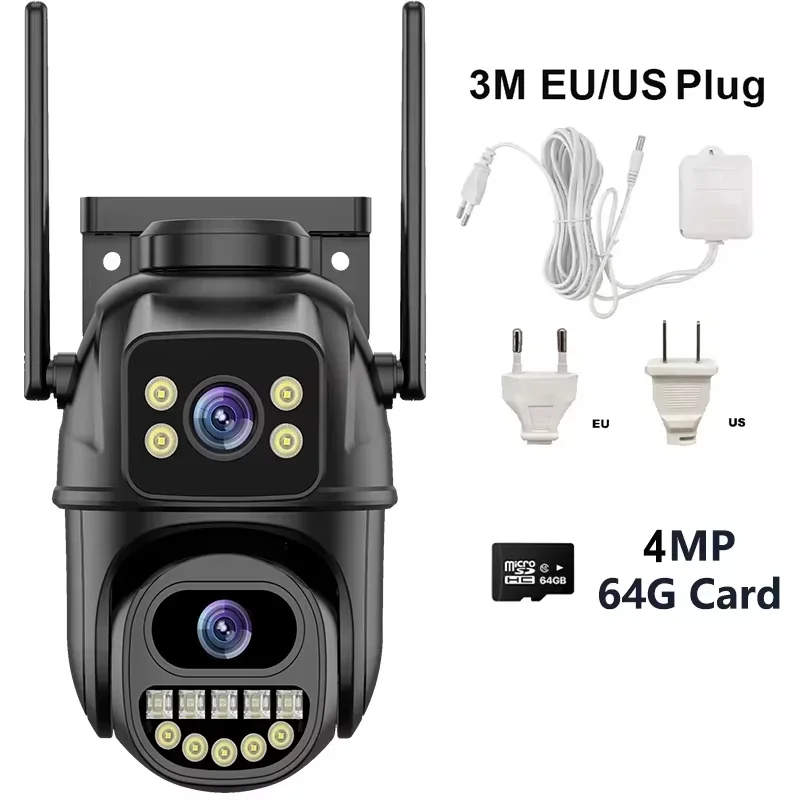 4K 8MP Security Camera 5X Zoom Dual Lens Dual Screen Outdoor WiFi Home Protection 6MP IP PTZ CCTV Video Surveillance Camera - Image 14