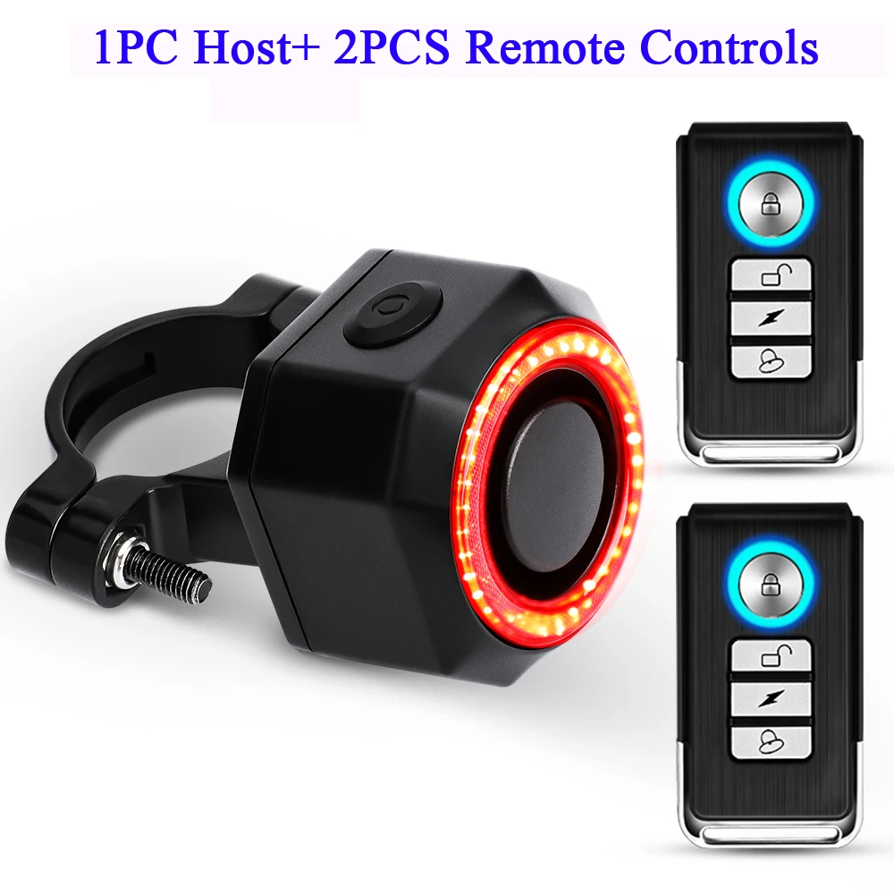 New Bicycle Alarm Taillight Waterproof Smart Auto Brake Sensing Tail Lamp Remote Control USB Charge Bike Rear Light - Image 12