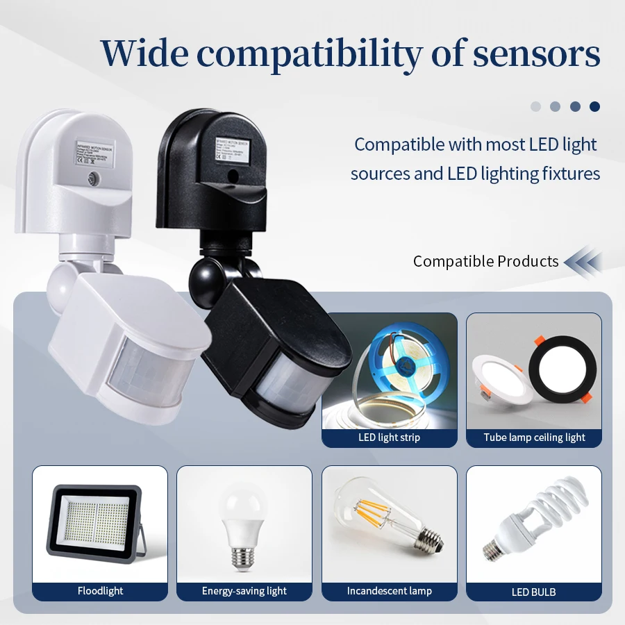 12V Motion Sensor 220V 110V Light Switch PIR Movement Detector Automatic Infrared Indoor Outdoor LED Motion Sensor Smart Switch - Image 4