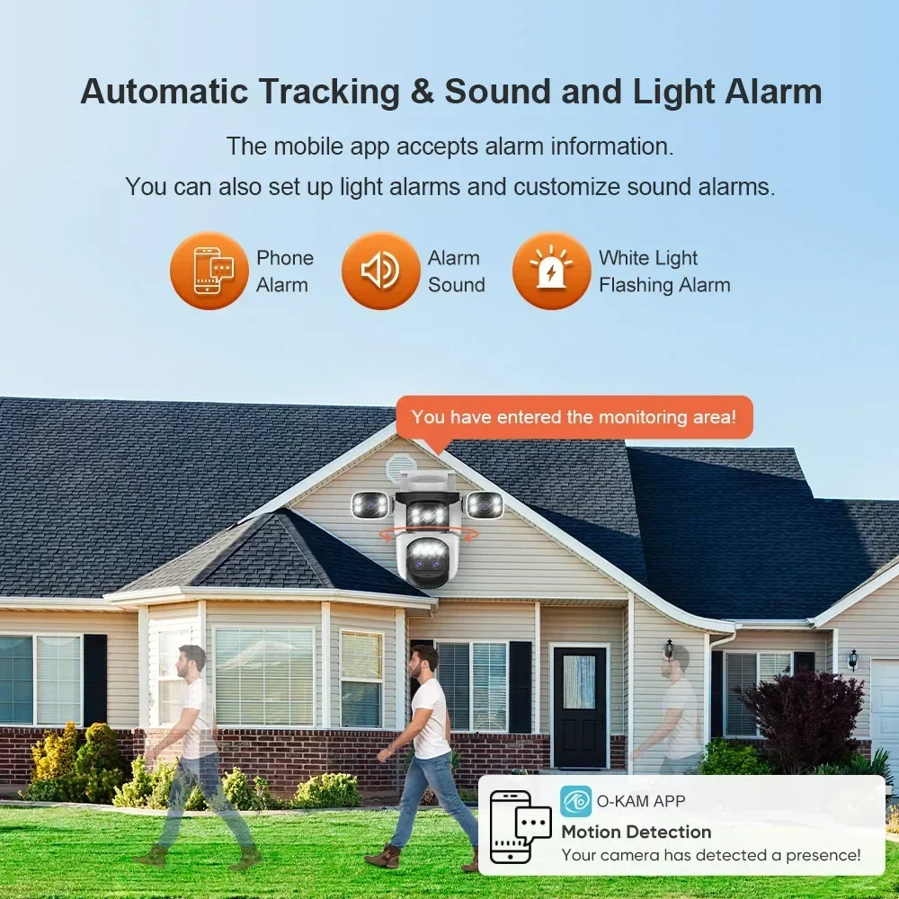 LS VISION 3 Screens 20MP Home Surveillance Camera Outdoor Wifi IP PTZ 10X Zoom Auto Tracking Security CCTV System IP66 - Image 4