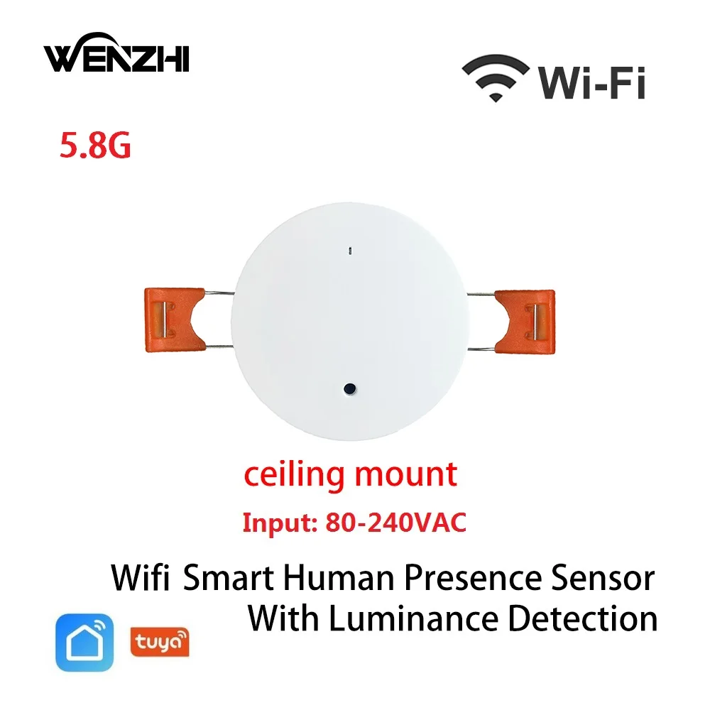ZigBee Wifi MmWave Human Presence Motion Sensor With Luminance/Distance Detection 5/110/220V Tuya Smart Life Home Automation - Image 11