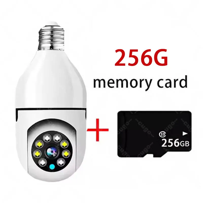 8MP E27 Bulb Surveillance Camera Wifi IP PTZ CCTV Camera 10X Zoom Color Night Vision Human Tracking Security Baby Monitor Cam - Image 11