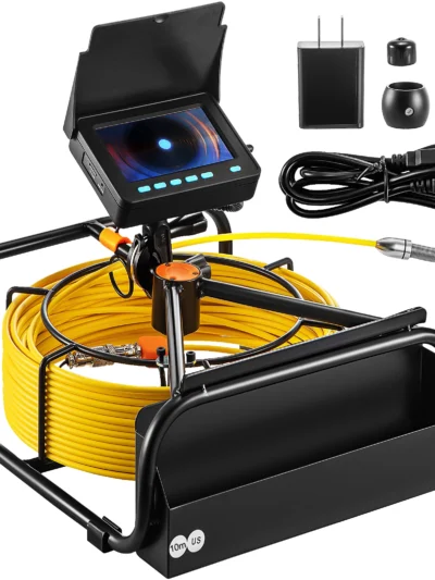 SucceBuy Sewer Camera 4.3" Screen Pipeline Inspection Camera with DVR Waterproof IP68 Borescope Industrial Endoscope Home Drain