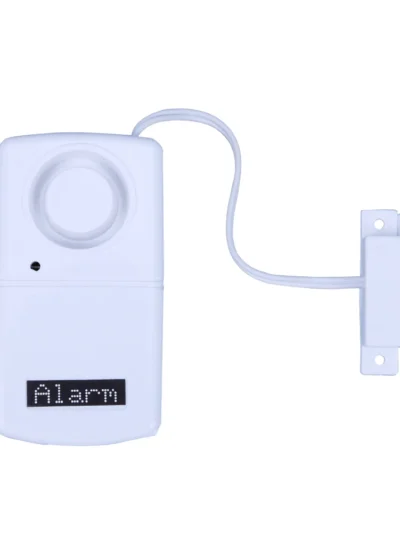 Mini Door Window Alarm Battery Powered Sticky Alarm Sensor Detector Loud Voice Easy Installation Lightweight for Factory Company
