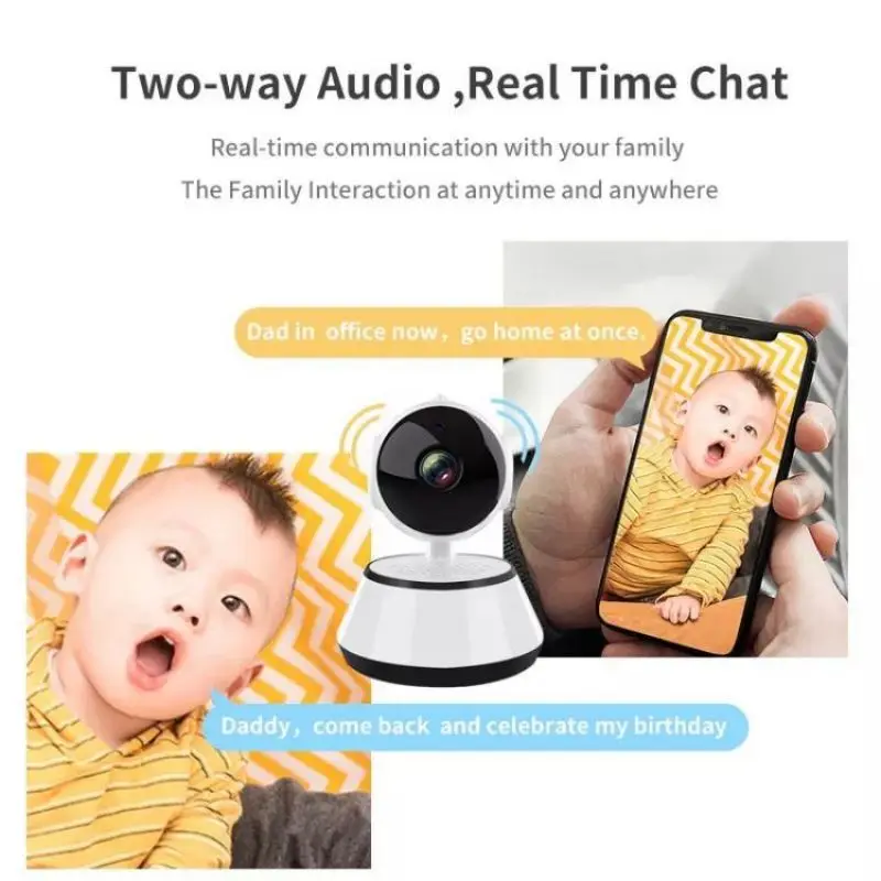 Wifi Surveillance Camera 8MP Wireless Security Baby Pet Monitor AI Human Tracking HD Full Color Night Vision Indoor Video Camera - Image 3