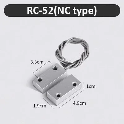 NC Door Sensor Metal Wired Roller Shutter Door Magnetic Contact Reed Switch for Security Alarm System - Image 8