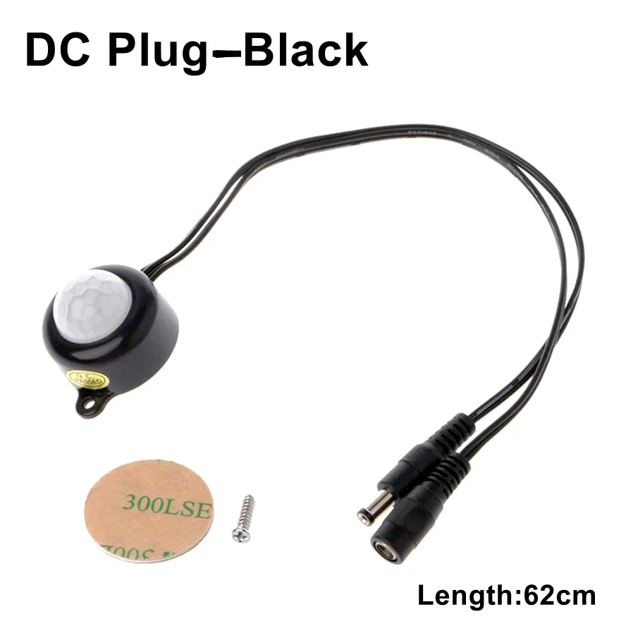 USB/DC Plug Adjustable PIR Infrared Human Motion Sensor Switch DC5V 12V 24V Smart Switch for LED Light Strip Night Lamp Bulb - Image 8