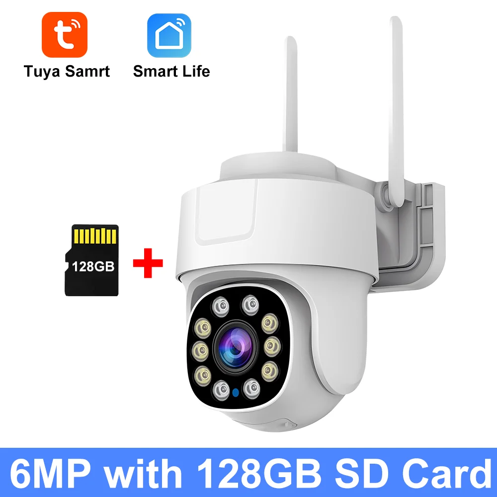 Tuya Smart Wifi PTZ Camera Outdoor Waterproof Security Camera Full Color Night Vision Audio Surveillance Human Motion Detection - Image 8