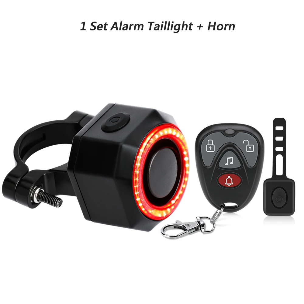 New Bicycle Alarm Taillight Waterproof Smart Auto Brake Sensing Tail Lamp Remote Control USB Charge Bike Rear Light - Image 13