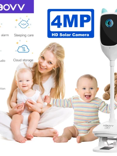 4MP 2K WiFi indoor high-definition crying detection baby monitor full-color night vision 360 degree rotating network camera