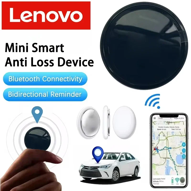 Lenovo GPS Smart Tracker Elderly Children Anti-Lost Reminder Device Pets Bag Wallet Bluetooth Locator For IOS Android Finder New - Image 2