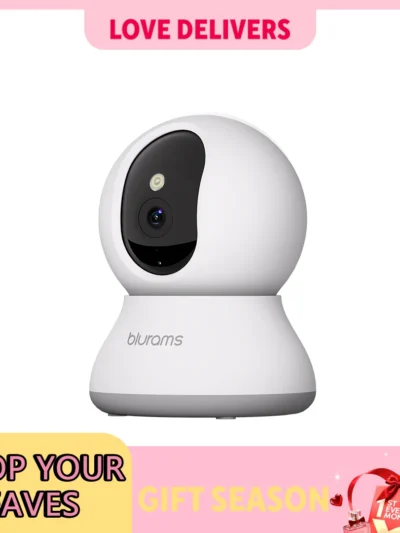 Blurams Indoor Security Camera 2K, Home Security Camera for Dog/Elder, Security Camera with One-Touch Call Update A31S-2pc