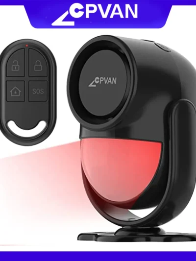 CPVAN Wireless 433Mhz Infrared detector Motion Sensor Alarm with Remote Control Home Security burglar Motion Detector 125dB