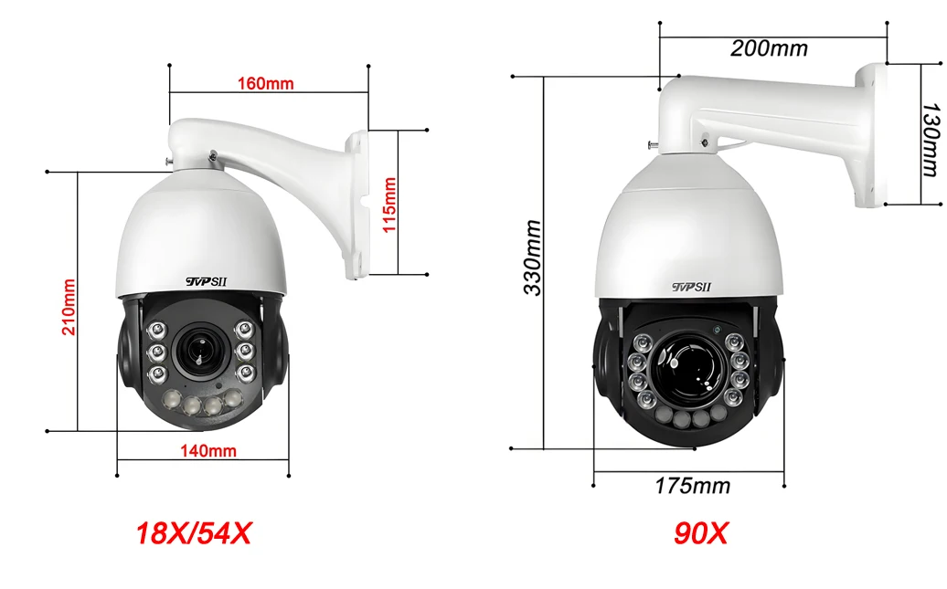 Metal Onvif Laser Infrared Auto Tracking Cruise 8MP 4K 90X Optical Zoom 360° Audio POE PTZ Surveillance Speed Dome IP Camera - Image 4
