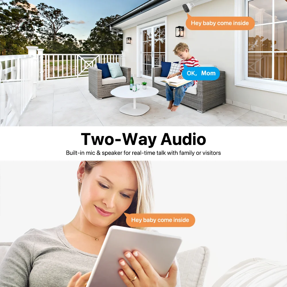 Vstarcam 2K Solar Security Cameras Wireless Outdoor Battery Powered Security Camera PIR Motion Alarm Cloud Storage Two Way Audio - Image 4