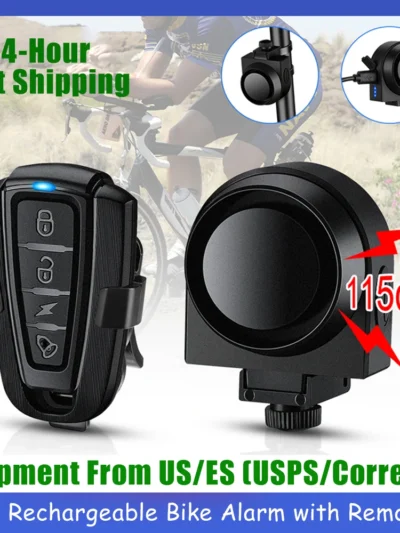 Elecpow Wireless Bicycle Burglar Alarm Waterproof USB Charging Remote Control Motorcycle Electric Vehicles Bike Alarm System