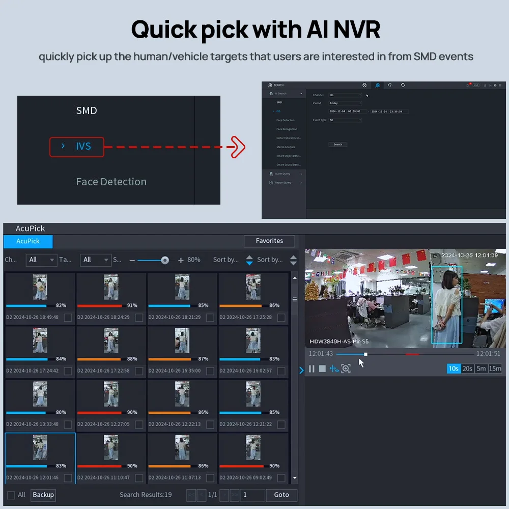 Dahua IPC-PDW3849-A180-AS-PV 2x4MP 180° TiOC Duo Splicing Fixed-focal Eyeball WizSense Network Camera Sound&Light Two-way-Audio - Image 4